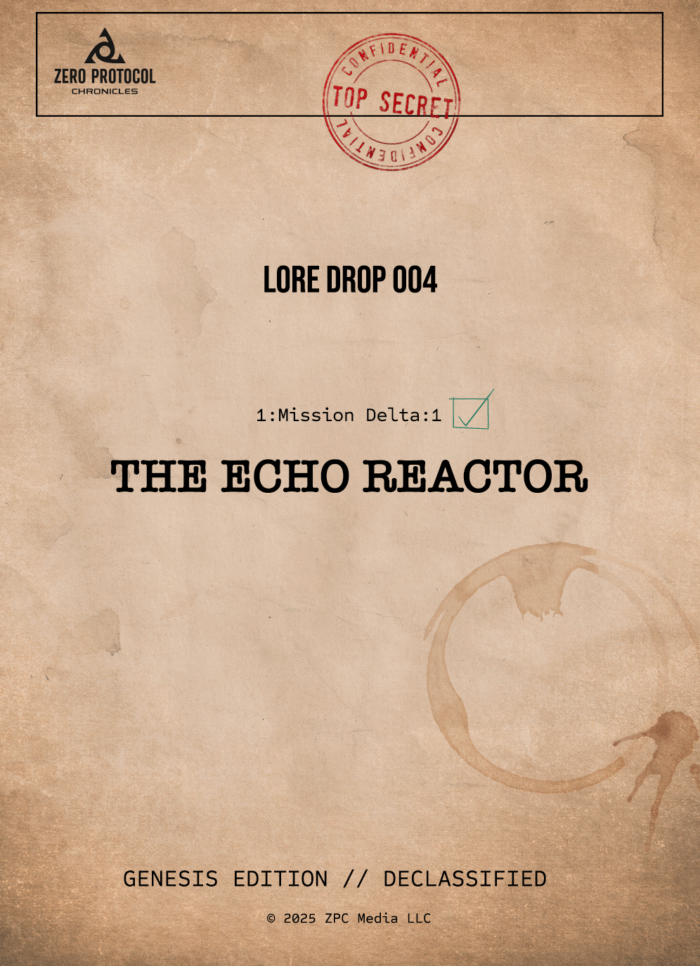 Lore Drop 004 - The Echo Reactor
