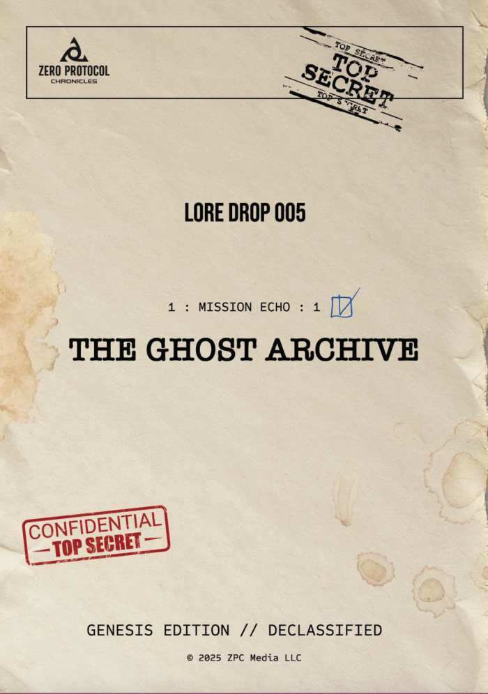 Lore Drop 005 - The Ghost Archive