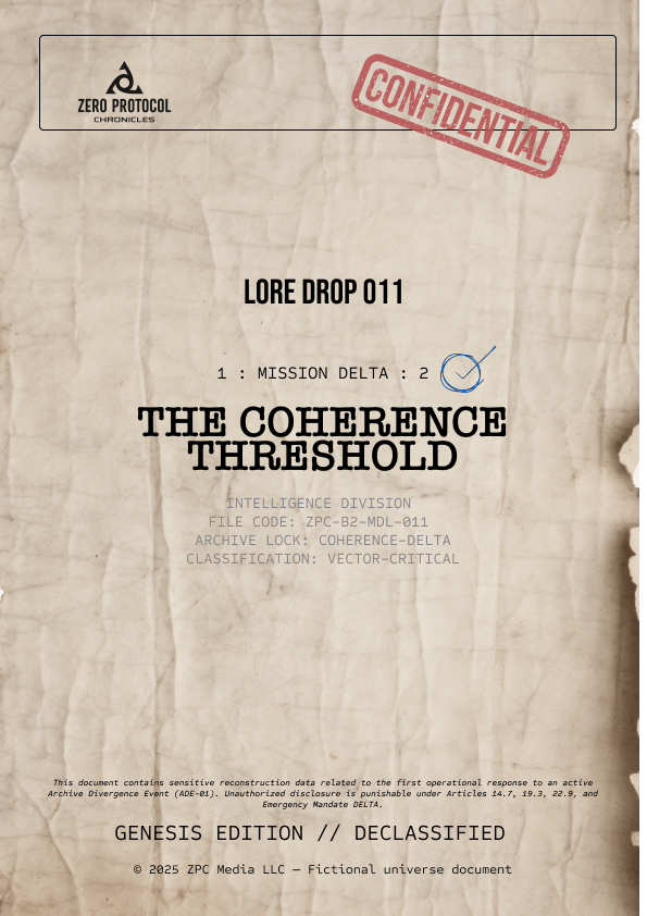 Lore Drop 011 - The Coherence Threshold